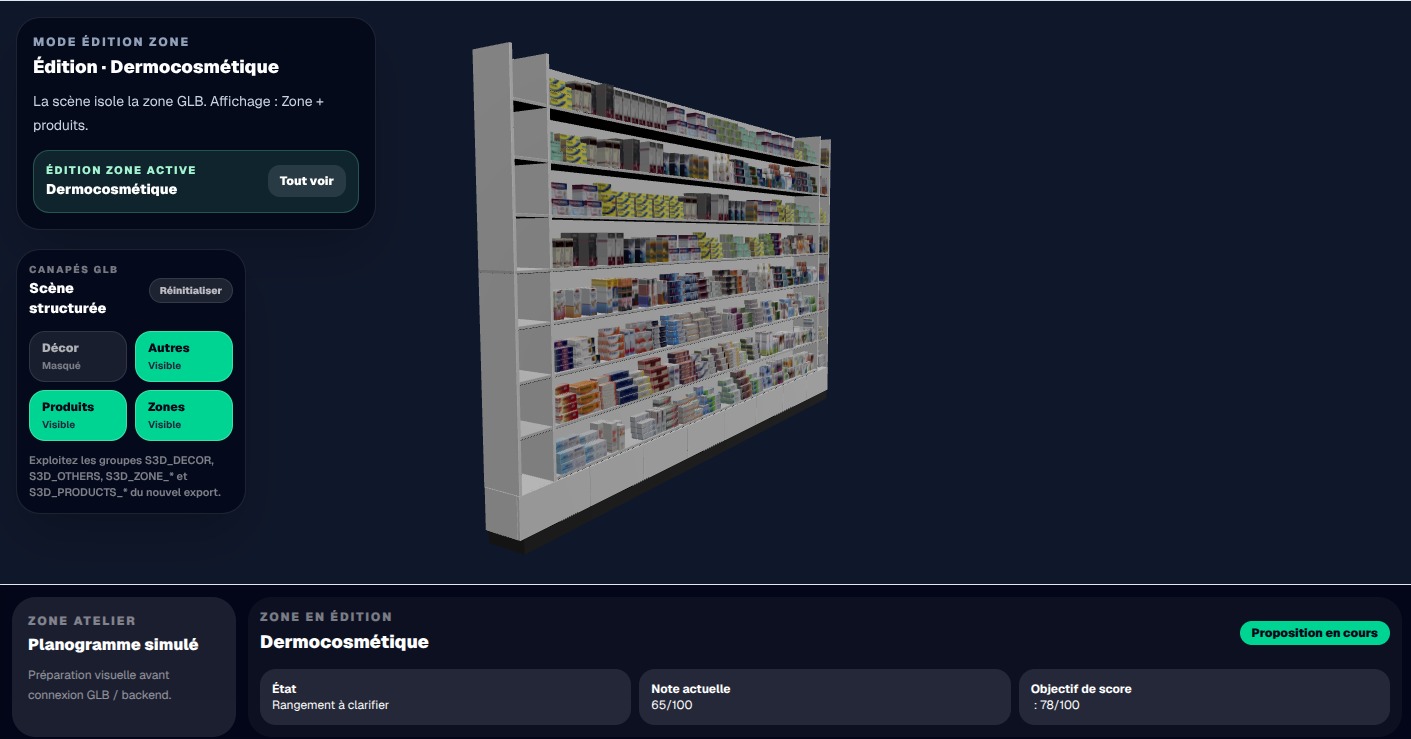 Planogram — Speak3D workflow